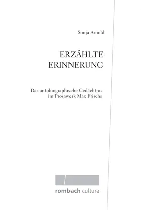 Arnold |  Erzählte Erinnerung | Buch |  Sack Fachmedien