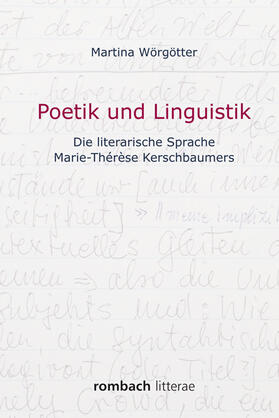 Wörgötter |  Poetik und Linguistik | Buch |  Sack Fachmedien
