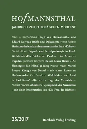 Bergengruen / Honold / Neumann |  Hofmannsthal Jahrbuch zur Europäischen Moderne | Buch |  Sack Fachmedien