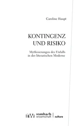 Haupt |  Kontingenz und Risiko | Buch |  Sack Fachmedien