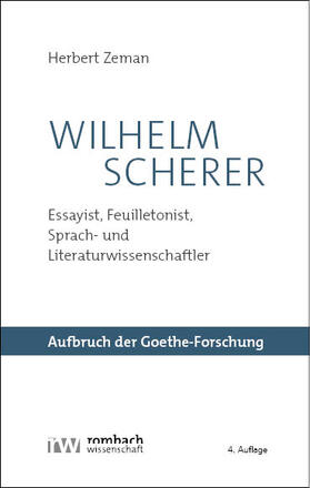 Zeman |  Wilhelm Scherer | Buch |  Sack Fachmedien