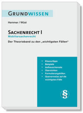 Hemmer / Wüst / d'Alquen |  Grundwissen Sachenrecht I - Mobiliarsrecht | Buch |  Sack Fachmedien