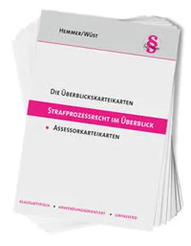 Hemmer / Wüst / Berberich |  Die Überblickskarteikarten Strafprozessrecht (StPO) im Überblick | Buch |  Sack Fachmedien