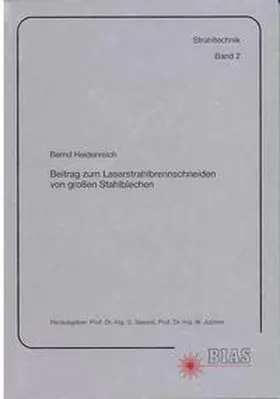 Heidenreich / Sepold / Jüptner |  Beitrag zum Laserbrennschneiden von grossen Stahlblechen | Buch |  Sack Fachmedien