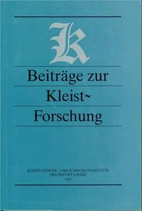 Barthel / Marquardt / Weiss |  Beiträge zur Kleist-Forschung 1997 | Buch |  Sack Fachmedien