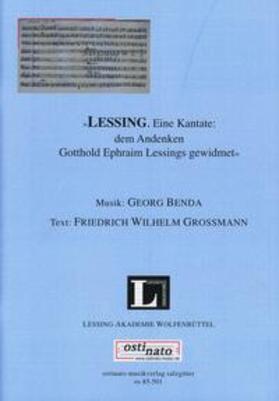  "LESSING. Eine Kantate: dem Andenken Gotthold Ephraim Lessings gewidmet" | Buch |  Sack Fachmedien