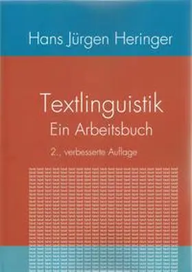 Heringer |  Textlinguistik | Buch |  Sack Fachmedien