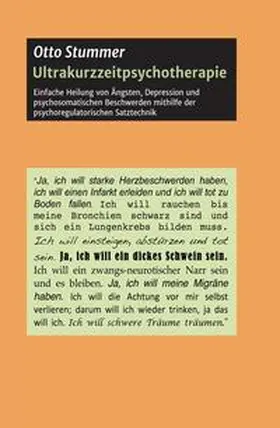 Stummer / Mieg |  Ultrakurzzeitpsychotherapie | Buch |  Sack Fachmedien