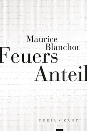 Blanchot / Coelen / Driesen |  Feuers Anteil | Buch |  Sack Fachmedien