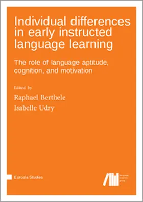 Berthele / Udry |  Individual differences in early instructed language learning | Buch |  Sack Fachmedien