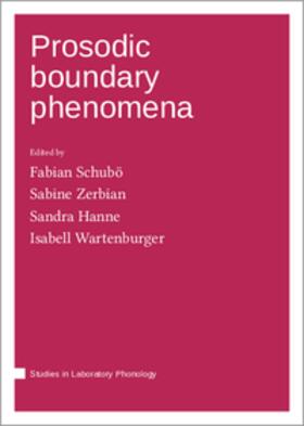 Schubö / Zerbian / Hanne |  Prosodic boundary phenomena | Buch |  Sack Fachmedien
