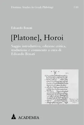 Benati |  [Platone], Horoi | Buch |  Sack Fachmedien