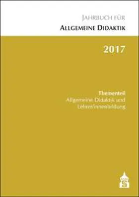 Zierer |  Jahrbuch für Allgemeine Didaktik 2017 | Buch |  Sack Fachmedien