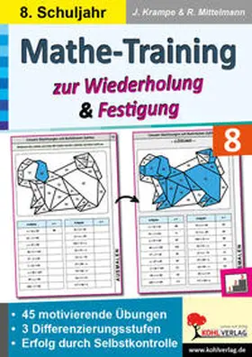 Krampe / Mittelmann |  Mathe-Training zur Wiederholung und Festigung / Klasse 8 | Buch |  Sack Fachmedien