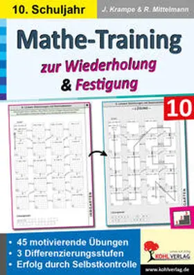 Krampe / Mittelmann |  Mathe-Training zur Wiederholung und Festigung / Klasse 10 | Buch |  Sack Fachmedien