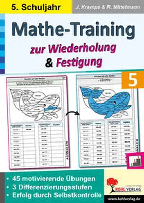 Krampe / Mittelmann |  Mathe-Training zur Wiederholung und Festigung / Klasse 5 | eBook | Sack Fachmedien