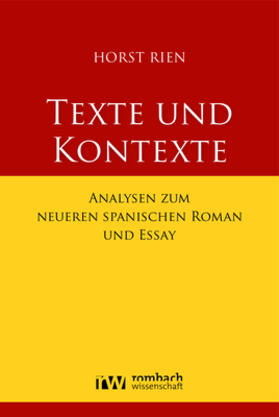 Rien |  Texte und Kontexte | eBook | Sack Fachmedien