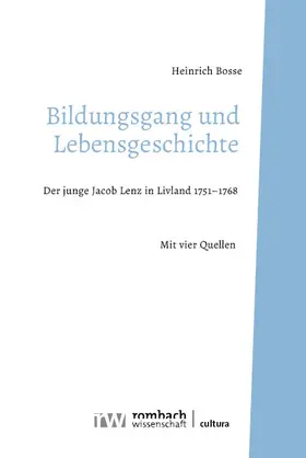 Bosse |  Bildungsgang und Lebensgeschichte | Buch |  Sack Fachmedien