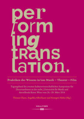 Glaser / Silberbauer / Huber |  Performing Translation | Buch |  Sack Fachmedien