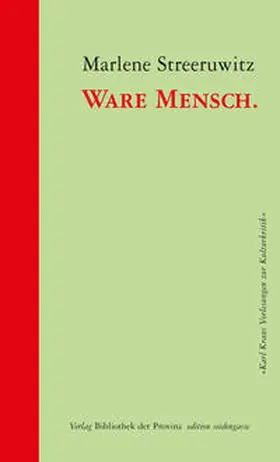 Streeruwitz |  Ware Mensch. | Buch |  Sack Fachmedien