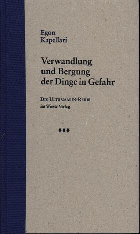 Kapellari |  Verwandlung und Bergung der Dinge in Gefahr | Buch |  Sack Fachmedien