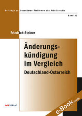 Steiner |  Änderungskündigung im Vergleich | Buch |  Sack Fachmedien