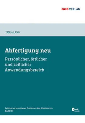 Lang |  Abfertigung neu | Buch |  Sack Fachmedien