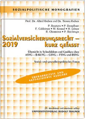 Radner |  Sozialversicherungsrecht 2019 - kurz gefasst - Sozial- und gesundheitspolitisches Forum | Buch |  Sack Fachmedien