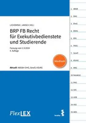 Lichowski / Jaksch |  FlexLex BRP FB Recht für Exekutivbedienstete und Studierende | Studium | Buch |  Sack Fachmedien