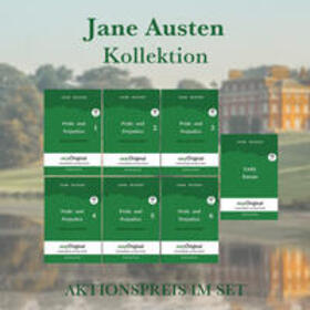 Austen / EasyOriginal Verlag / Frank |  Jane Austen Kollektion Hardcover (7 Bücher + 7 MP3 Audio-CDs) - Lesemethode von Ilya Frank - Zweisprachige Ausgabe Englisch-Deutsch | Buch |  Sack Fachmedien