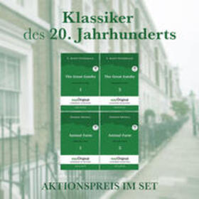 Fitzgerald / Verlag / Orwell |  Klassiker des 20. Jahrhunderts (Buch + 4 MP3 Audio-CDs) - Lesemethode von Ilya Frank - Zweisprachige Ausgabe Englisch-Deutsch | Buch |  Sack Fachmedien