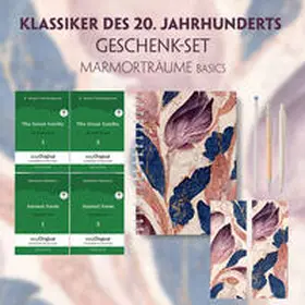 EasyOriginal Verlag / Fitzgerald / Orwell |  Klassiker des 20. Jahrhunderts Geschenkset - 4 Bücher (mit Audio-Online) + Marmorträume Schreibset Basics | Buch |  Sack Fachmedien