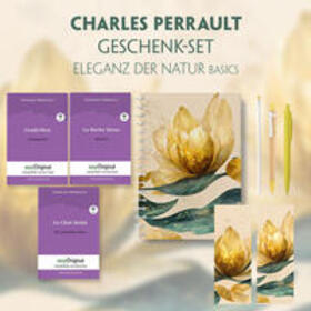 EasyOriginal Verlag / Perrault |  Charles Perrault Geschenkset - 3 Bücher (mit Audio-Online) + Eleganz der Natur Schreibset Basics | Buch |  Sack Fachmedien