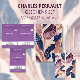 EasyOriginal Verlag / Perrault |  Charles Perrault Geschenkset - 3 Bücher (mit Audio-Online) + Marmorträume Schreibset Basics | Buch |  Sack Fachmedien