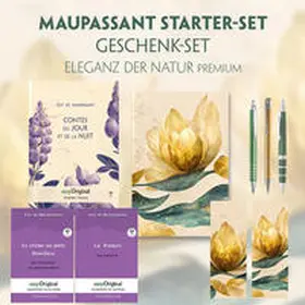 EasyOriginal Verlag / Maupassant |  Guy de Maupassant Starter-Paket Geschenkset 3 Bücher (mit Audio-Online) + Eleganz der Natur Schreibset Premium | Buch |  Sack Fachmedien