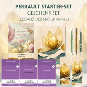 EasyOriginal Verlag / Perrault |  Charles Perrault Starter-Paket Geschenkset - 4 Bücher (mit Audio-Online) + Eleganz der Natur Schreibset Premium | Buch |  Sack Fachmedien