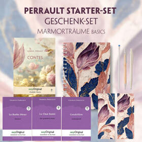 EasyOriginal Verlag / Perrault |  Charles Perrault Starter-Paket Geschenkset - 4 Bücher (mit Audio-Online) + Marmorträume Schreibset Basics | Buch |  Sack Fachmedien