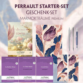 EasyOriginal Verlag / Perrault |  Charles Perrault Starter-Paket Geschenkset - 4 Bücher (mit Audio-Online) + Marmorträume Schreibset Premium | Buch |  Sack Fachmedien