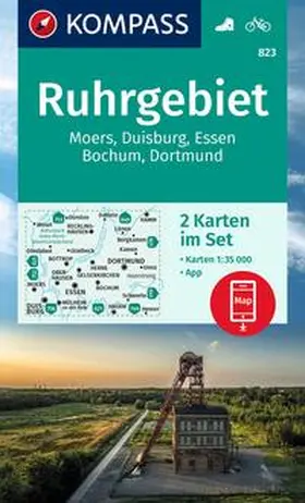  KOMPASS Wanderkarten-Set 823 Ruhrgebiet (2 Karten) 1:35.000 | Sonstiges |  Sack Fachmedien