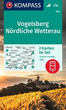  KOMPASS Wanderkarten-Set Vogelsberg, Nördliche Wetterau (2 Karten) 1:50.000 | Sonstiges |  Sack Fachmedien