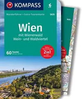 Heriszt |  KOMPASS Wanderführer Wien mit Wienerwald, Wein- und Waldviertel, 60 Touren mit Extra-Tourenkarte | Buch |  Sack Fachmedien