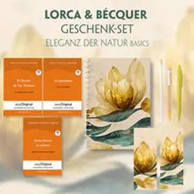 EasyOriginal Verlag / Lorca / Bécquer | Lorca & Bécquer Geschenkset - 3 Bücher (mit Audio-Online) + Eleganz der Natur Schreibset Basics | Medienkombination | 978-3-99168-012-3 | sack.de