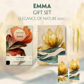 EasyOriginal Verlag / Austen |  Emma (with audio-online) Readable Classics Geschenkset + Eleganz der Natur Schreibset Basics | Buch |  Sack Fachmedien