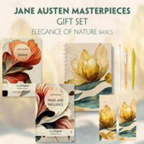 EasyOriginal Verlag / Austen |  Jane Austen's Masterpieces (with audio-online) Readable Classics Geschenkset + Eleganz der Natur Schreibset Basics | Buch |  Sack Fachmedien