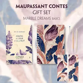 EasyOriginal Verlag / Maupassant |  Contes du jour et de la nuit (with audio-online) Readable Classics Geschenkset + Marmorträume Schreibset Basics | Buch |  Sack Fachmedien