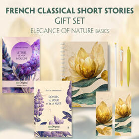 EasyOriginal Verlag / Maupassant / Daudet |  French Classical Short Stories (with audio-online) Readable Classics Geschenkset + Eleganz der Natur Schreibset Basics | Buch |  Sack Fachmedien