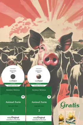 EasyOriginal Verlag / Orwell |  Animal Farm / Farm der Tiere - 2 Teile (2 Bücher + 2 MP3-Audio-CD + exklusive Extras) - Frank-Lesemethode | Buch |  Sack Fachmedien