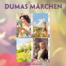 EasyOriginal Verlag / Dumas | 4 Dumas Märchen (4 Bücher + Audio-Online) - Frank-Lesemethode - Kommentierte zweisprachige Ausgabe Französisch-Deutsch | Medienkombination | 978-3-99168-548-7 | sack.de