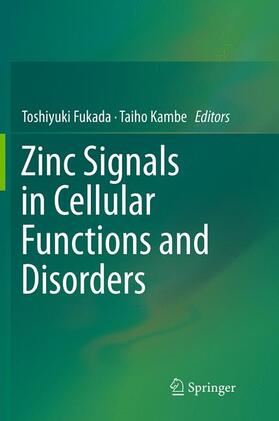 Kambe / Fukada |  Zinc Signals in Cellular Functions and Disorders | Buch |  Sack Fachmedien