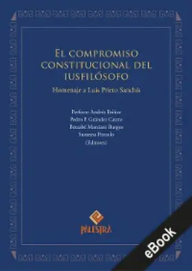 Andrés Ibáñez / Burgos / Pozzolo |  El compromiso constitucional del iusfilósofo | eBook | Sack Fachmedien